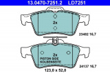 Sada brzdových destiček ATE Ceramic 13.0470-7251 (AT LD7251)