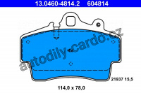 Sada brzdových destiček ATE 13.0460-4814 (AT 604814) - PORSCHE