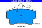 Sada brzdových destiček ATE 13.0460-4814 (AT 604814) - PORSCHE