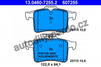 Sada brzdových destiček ATE 13.0460-7255 (AT 607255) - JAGUAR