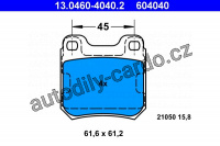 Sada brzdových destiček ATE 13.0460-4040 (AT 604040) - OPEL, SAAB