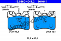 Sada brzdových destiček ATE 13.0460-4041 (AT 604041) - CITROËN