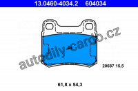Sada brzdových destiček ATE 13.0460-4034 (AT 604034) - MERCEDES-BENZ
