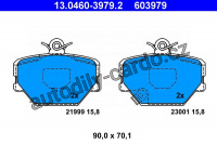 Sada brzdových destiček ATE 13.0460-3979 (AT 603979) - SMART