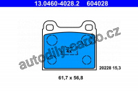 Sada brzdových destiček ATE 13.0460-4028 (AT 604028) - AUDI, VW