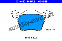 Sada brzdových destiček ATE 13.0460-3985 (AT 603985) - MERCEDES-BENZ