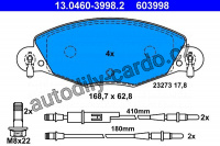 Sada brzdových destiček ATE 13.0460-3998 (AT 603998) - CITROËN
