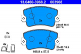 Sada brzdových destiček ATE 13.0460-3968 (AT 603968) - RENAULT