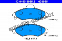 Sada brzdových destiček ATE 13.0460-3965 (AT 603965) - FORD