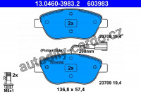 Sada brzdových destiček ATE 13.0460-3983 (AT 603983) - FIAT