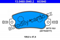 Sada brzdových destiček ATE 13.0460-3940 (AT 603940) - FIAT, SEAT