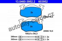 Sada brzdových destiček ATE 13.0460-3952 (AT 603952) - CITROËN