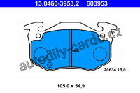 Sada brzdových destiček ATE 13.0460-3953 (AT 603953) - RENAULT