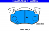 Sada brzdových destiček ATE 13.0460-3953 (AT 603953) - RENAULT