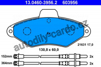 Sada brzdových destiček ATE 13.0460-3956 (AT 603956) - CITROËN