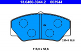 Sada brzdových destiček ATE 13.0460-3944 (AT 603944) - FORD