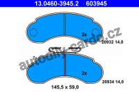 Sada brzdových destiček ATE 13.0460-3945 (AT 603945) - MERCEDES-BENZ