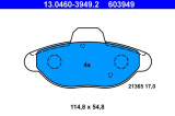 Sada brzdových destiček ATE 13.0460-3949 (AT 603949) - FIAT