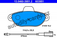 Sada brzdových destiček ATE 13.0460-3951 (AT 603951) - FIAT