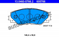 Sada brzdových destiček ATE 13.0460-5766 (AT 605766) - TOYOTA