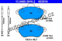 Sada brzdových destiček ATE 13.0460-3916 (AT 603916) - CITROËN