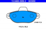 Sada brzdových destiček ATE 13.0460-3950 (AT 603950) - FIAT