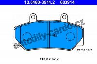 Sada brzdových destiček ATE 13.0460-3914 (AT 603914) - VOLVO