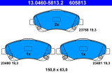 Sada brzdových destiček ATE 13.0460-5813 (AT 605813) - TOYOTA