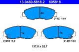 Sada brzdových destiček ATE 13.0460-5818 (AT 605818) - HONDA