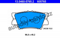 Sada brzdových destiček ATE 13.0460-5765 (AT 605765) - TOYOTA