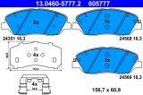 Sada brzdových destiček ATE 13.0460-5777 (AT 605777) - HYUNDAI, KIA