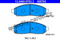 Sada brzdových destiček ATE 13.0460-5783 (AT 605783) - NISSAN