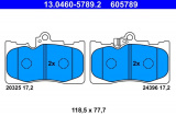 Sada brzdových destiček ATE 13.0460-5789 (AT 605789) - LEXUS