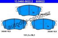 Sada brzdových destiček ATE 13.0460-5822 (AT 605822) - MAZDA