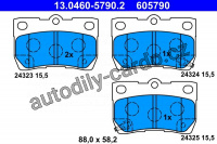 Sada brzdových destiček ATE 13.0460-5790 (AT 605790) - LEXUS