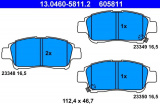 Sada brzdových destiček ATE 13.0460-5811 (AT 605811) - TOYOTA