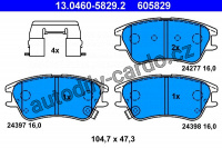 Sada brzdových destiček ATE 13.0460-5829 (AT 605829) - HYUNDAI