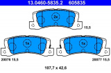 Sada brzdových destiček ATE 13.0460-5835 (AT 605835) - TOYOTA