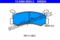 Sada brzdových destiček ATE 13.0460-5824 (AT 605824) - DAIHATSU, MAZDA