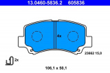 Sada brzdových destiček ATE 13.0460-5836 (AT 605836) - SUZUKI