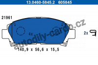 Sada brzdových destiček ATE 13.0460-5845 (AT 605845) - TOYOTA