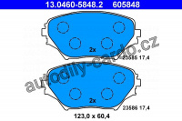 Sada brzdových destiček ATE 13.0460-5848 (AT 605848) - TOYOTA