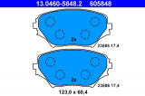 Sada brzdových destiček ATE 13.0460-5848 (AT 605848) - TOYOTA