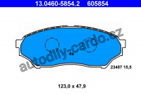Sada brzdových destiček ATE 13.0460-5854 (AT 605854) - MITSUBISHI
