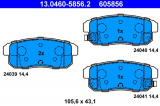 Sada brzdových destiček ATE 13.0460-5856 (AT 605856) - MAZDA