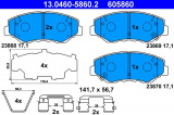 Sada brzdových destiček ATE 13.0460-5860 (AT 605860) - HONDA