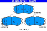 Sada brzdových destiček ATE 13.0460-5876 (AT 605876) - HYUNDAI