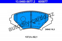 Sada brzdových destiček ATE 13.0460-5877 (AT 605877) - MAZDA