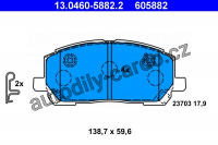 Sada brzdových destiček ATE 13.0460-5882 (AT 605882)