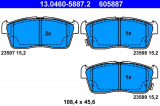 Sada brzdových destiček ATE 13.0460-5887 (AT 605887) - DAIHATSU, SUZUKI